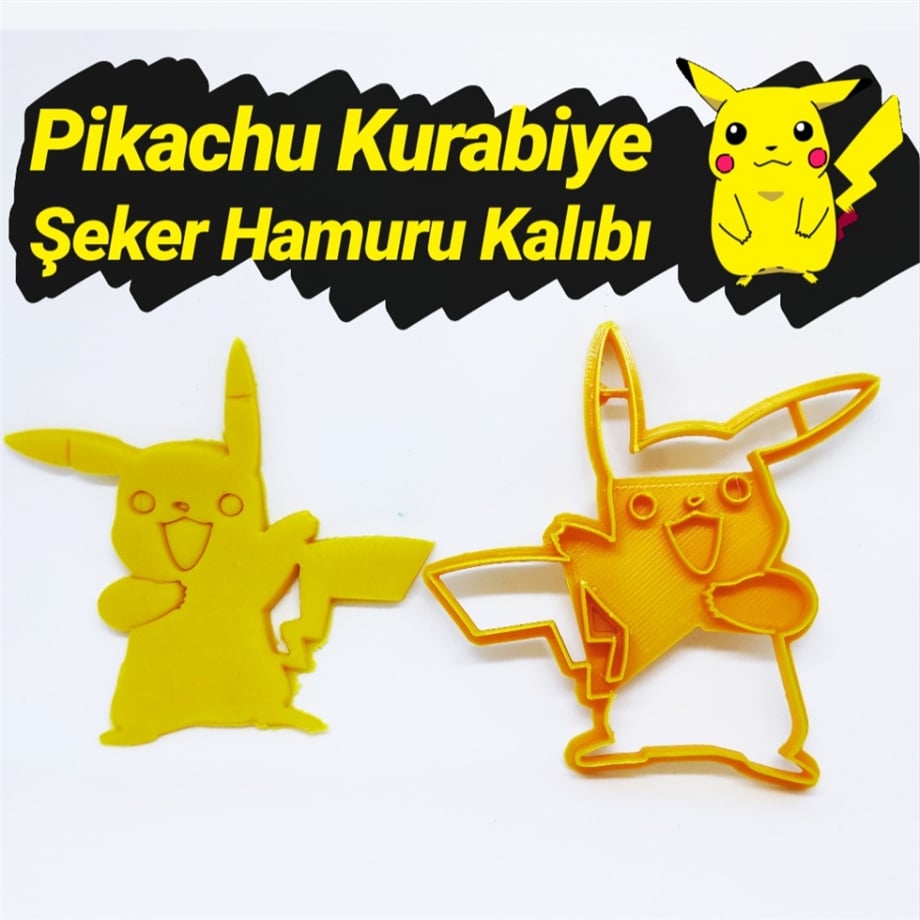 PİKACHU KURABİYE KALIBI 8 CM
