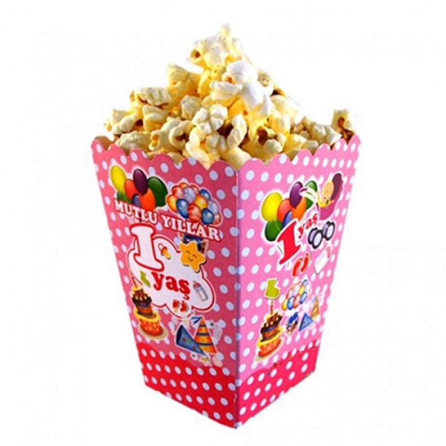 POPCORN KÜÇÜK  KUTU 1 YAŞ PEMBE