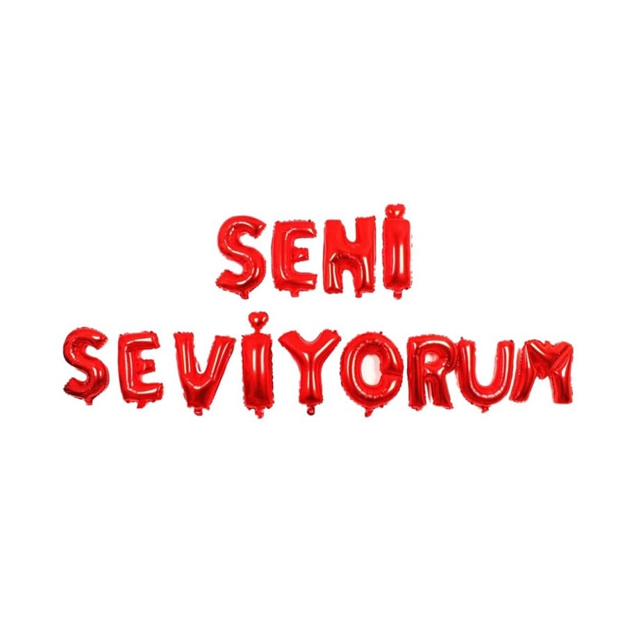 SENİ SEVİYORUM FOLYO KIRMIZI