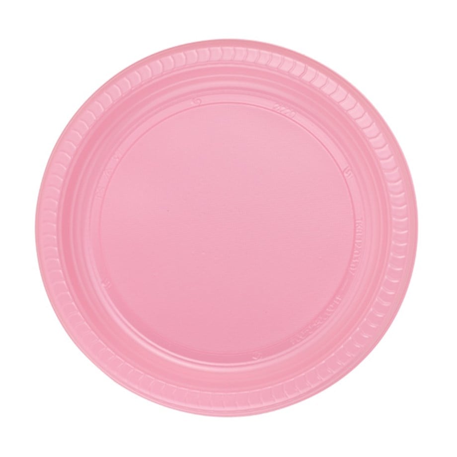 TABAK PLASTİK PEMBE 25 Lİ