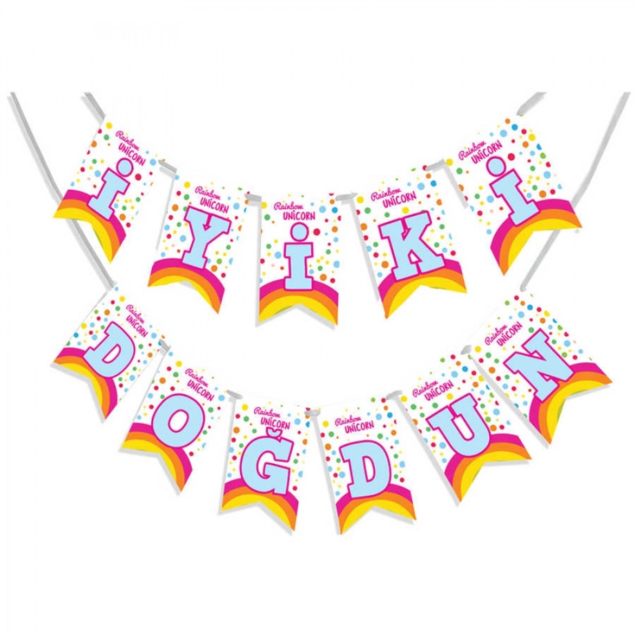 UZAYAN YAZI RAINBOW UNICORN HİLAL