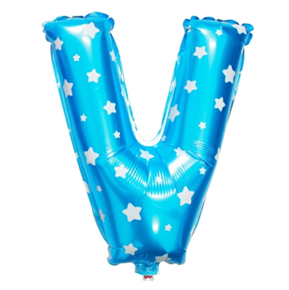 V MAVİ 16 İNCH FOLYO BALON