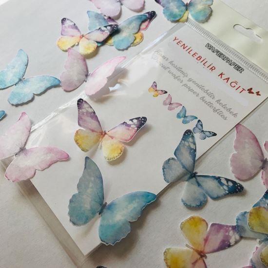 WAFFERPAPER YENİLEBİLİR KAĞIT MODEL - 17 | AdanaPastaMalzemeleri.com WAFFERPAPER YENİLEBİLİR KELEBEKLER  KAĞIT MODEL - 17