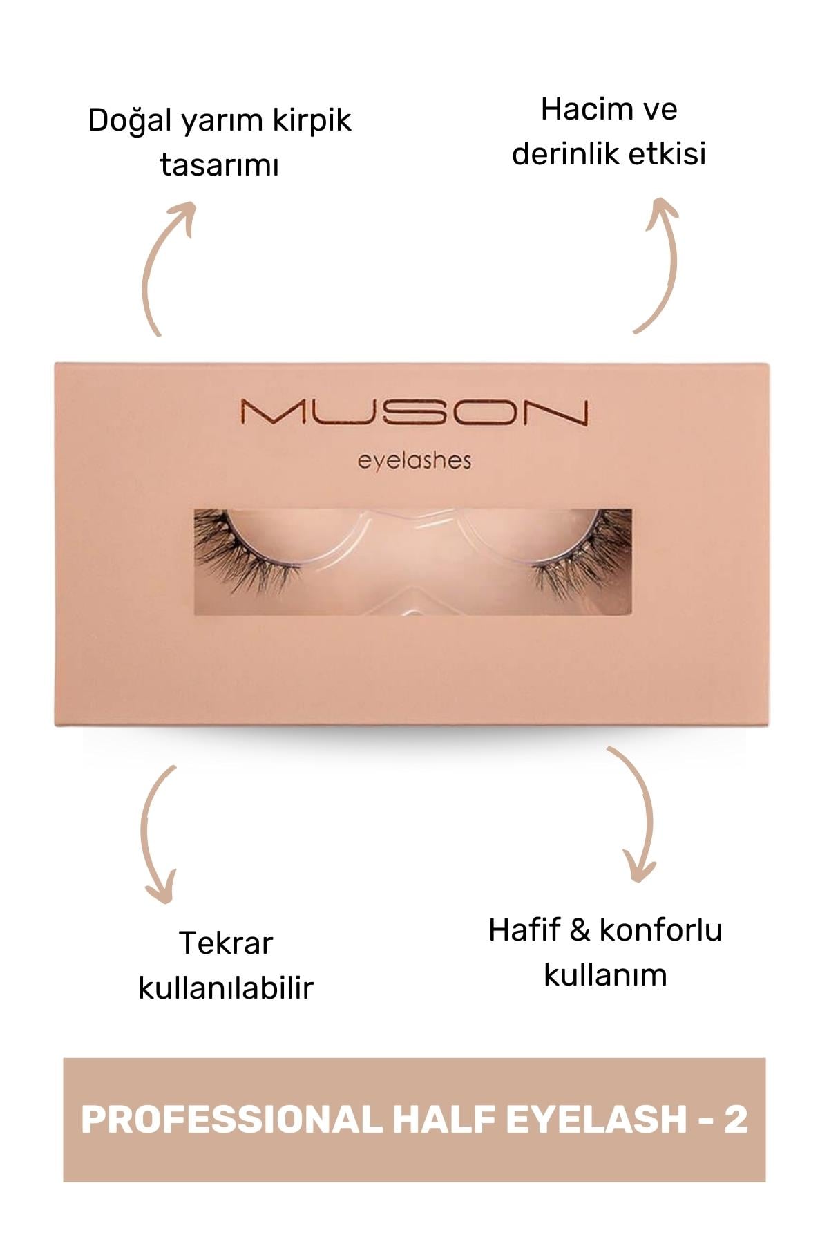 Muson Professional Half Eyelash - 2