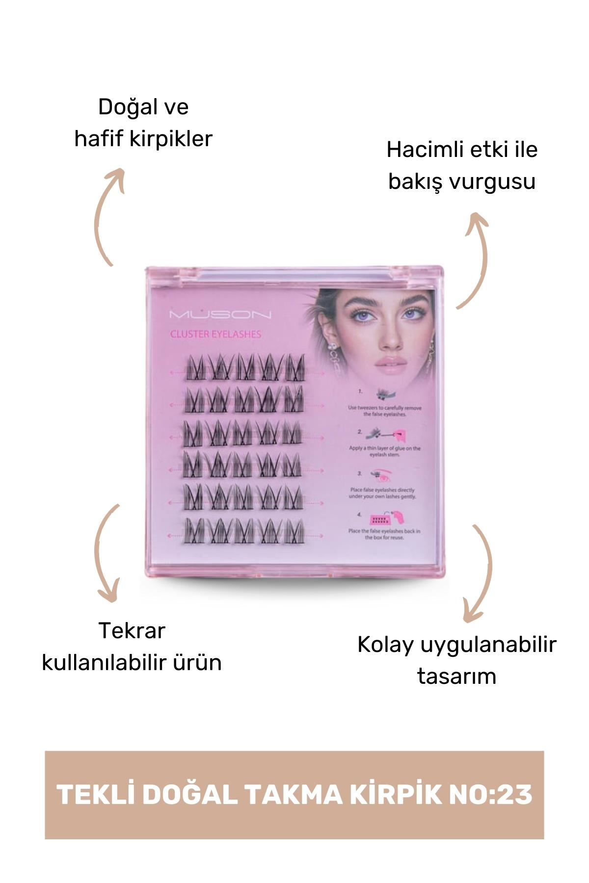 Muson Tekli Doğal Takma Kirpik No23
