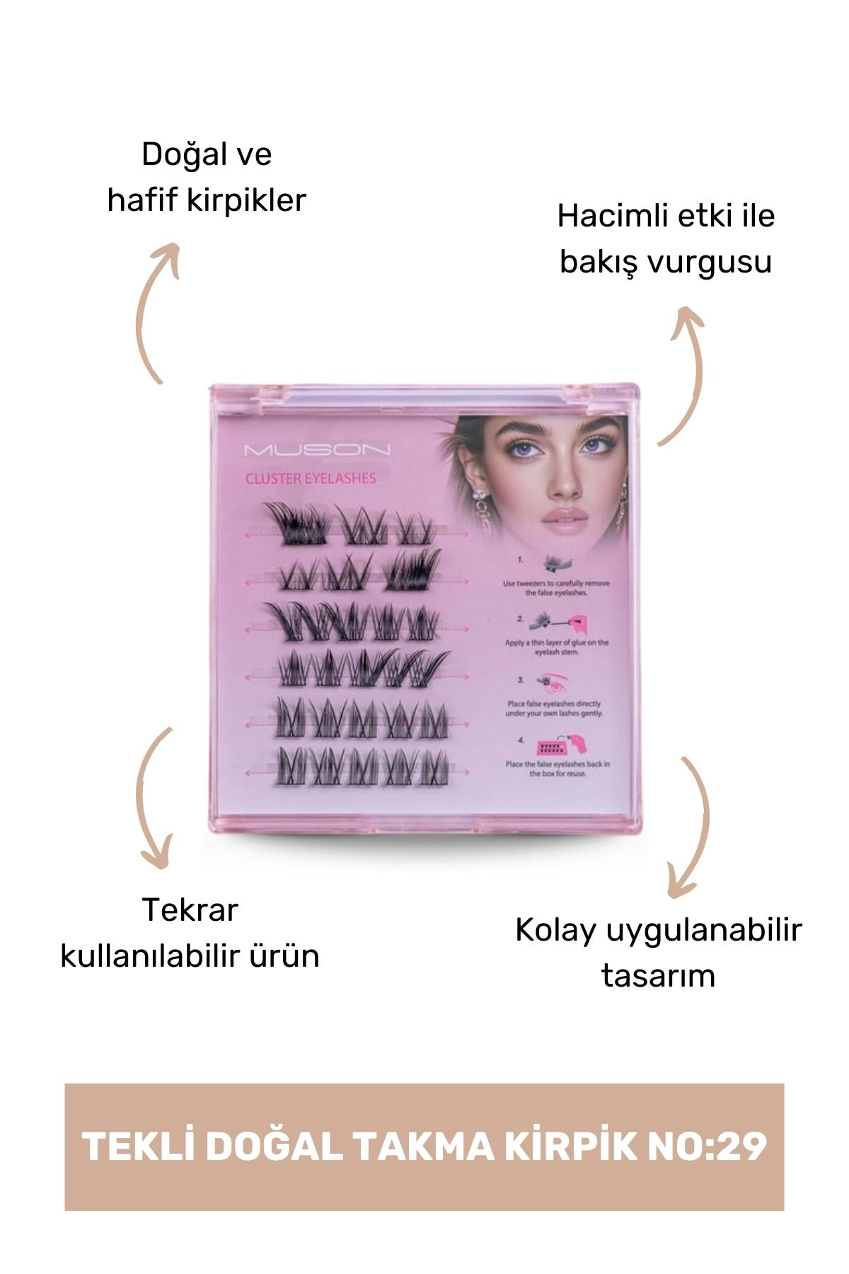 Muson Tekli Doğal Takma Kirpik No29