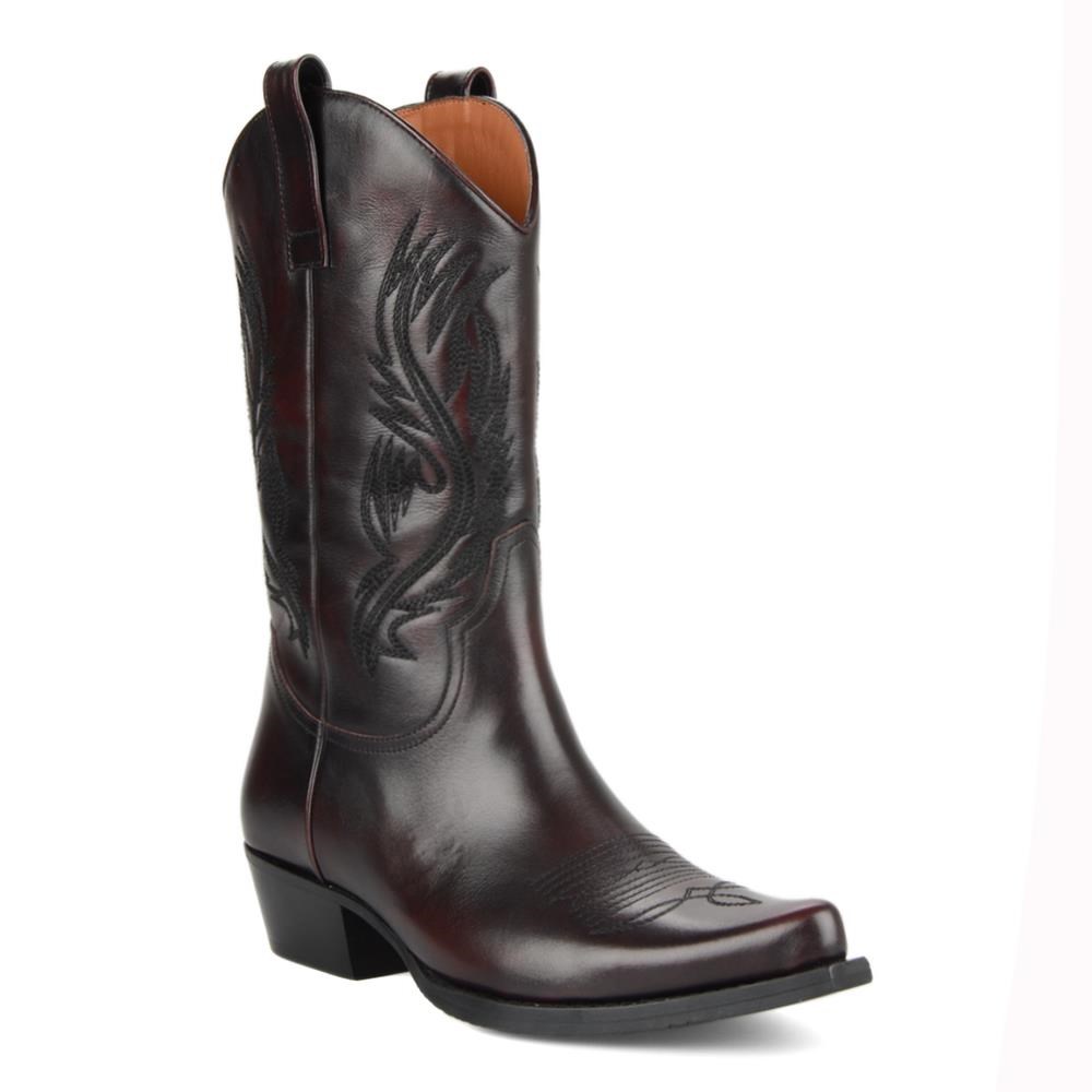 FootCourt Burgundy Cowboy Boots