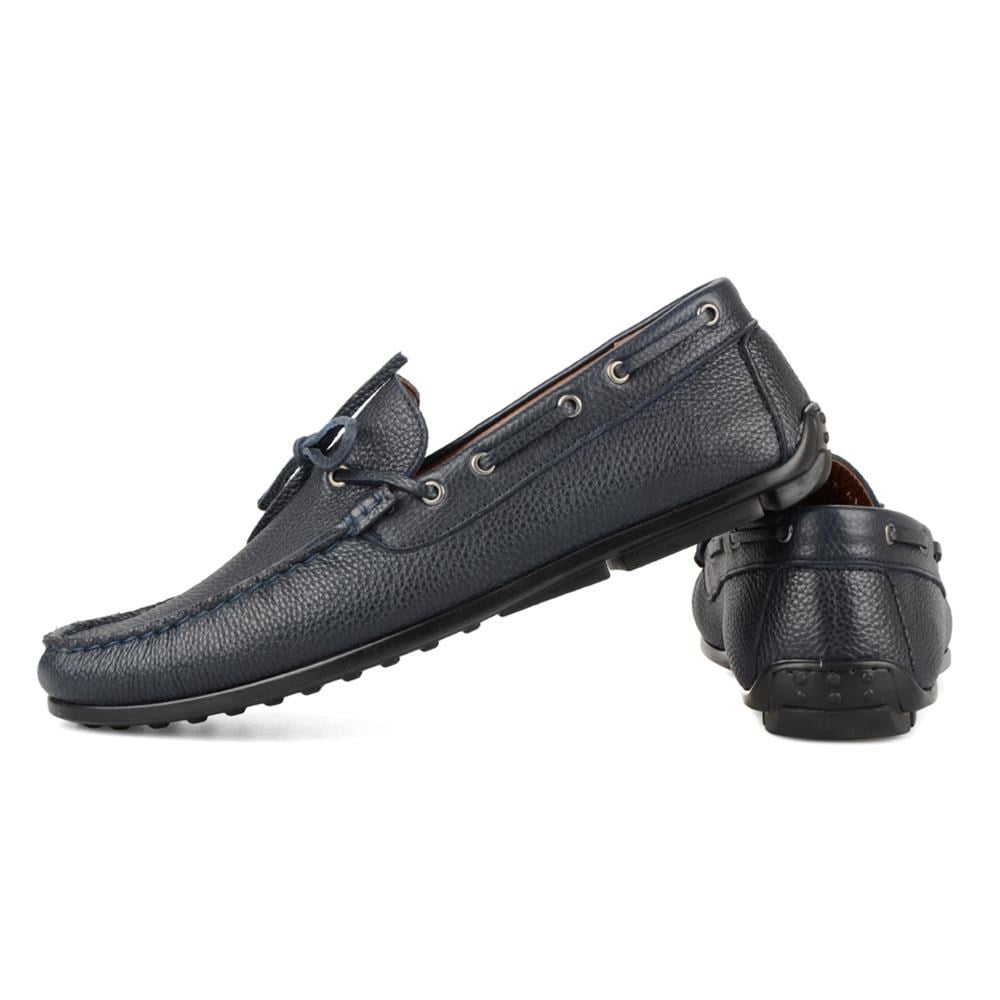 Dark Blue Loafers Moccasin Driving Shoes