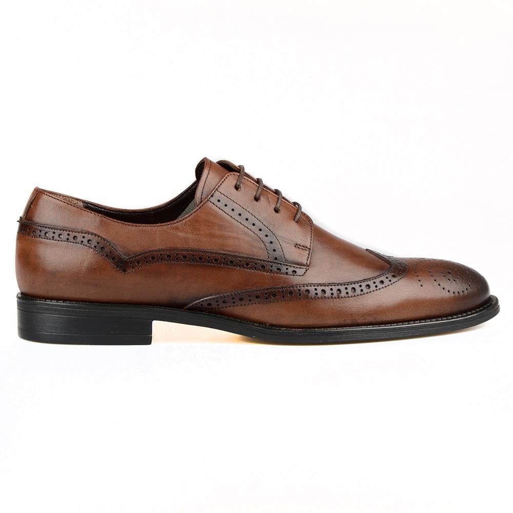 Brown Mens Big Size Oxford Shoes