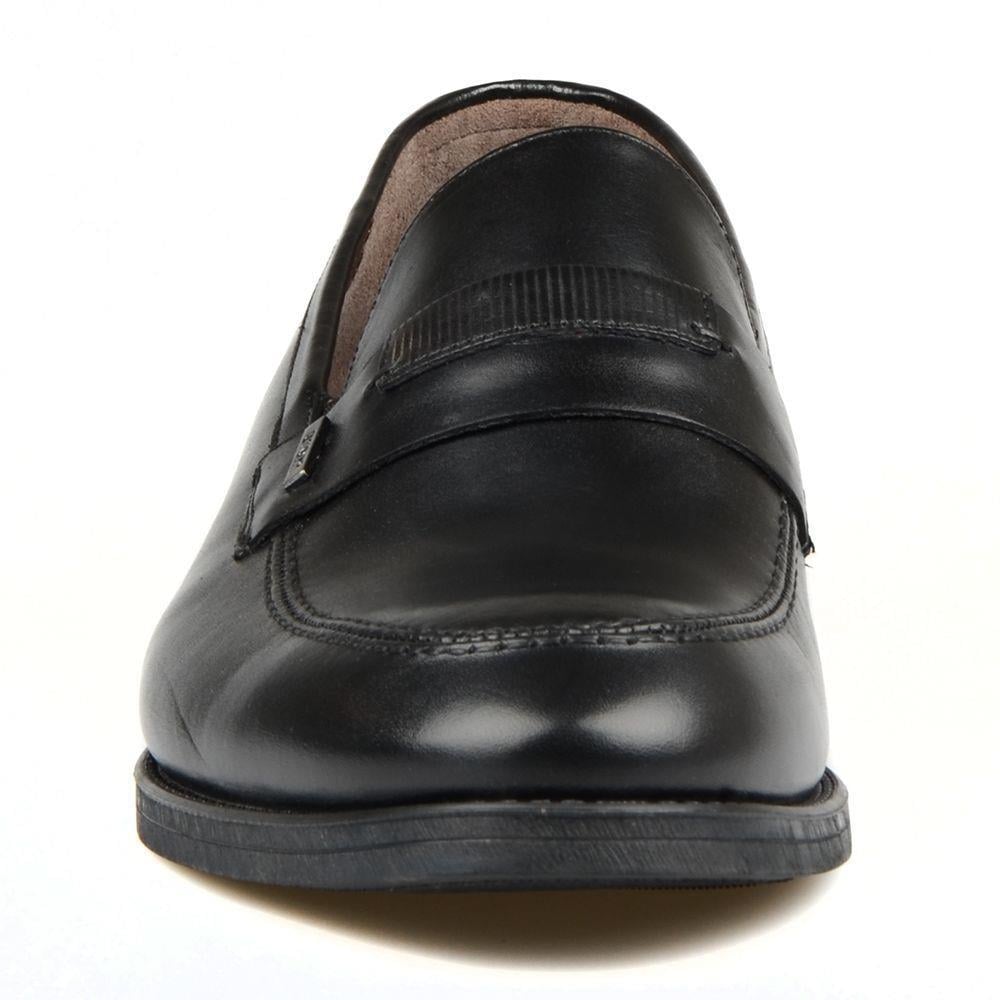 Black Genuine Leather Big Size Classical Men Shoes
