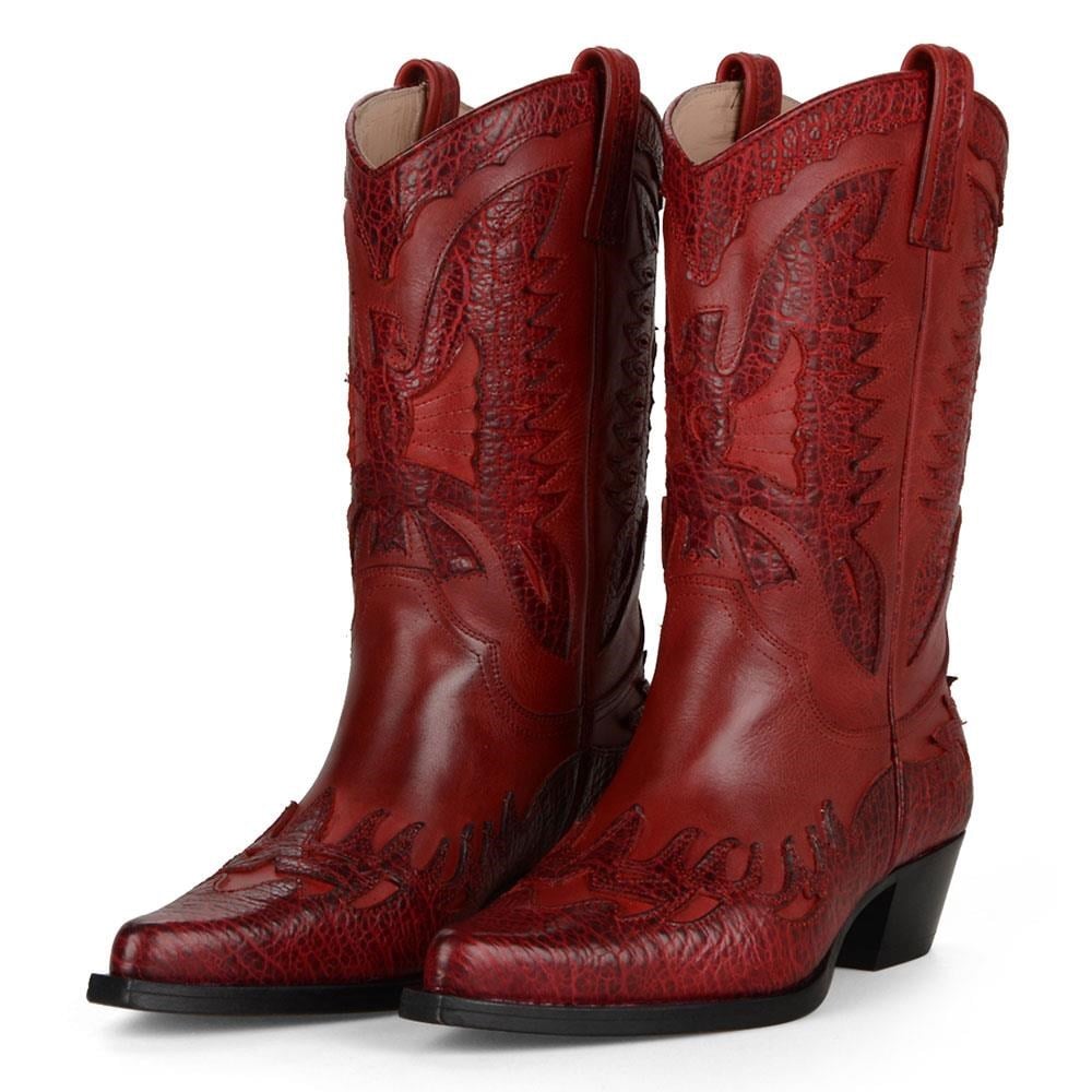 FootCourt Red Cowboy Boots