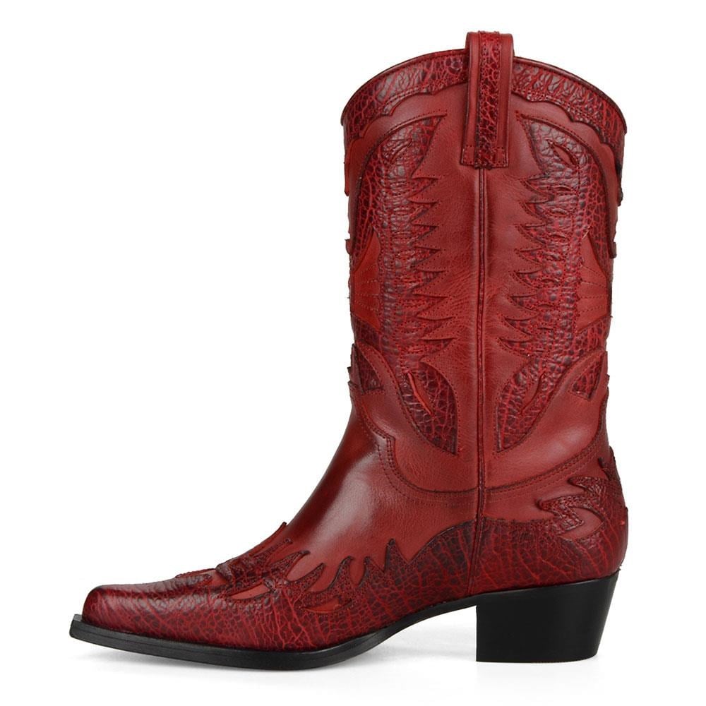 FootCourt Red Cowboy Boots