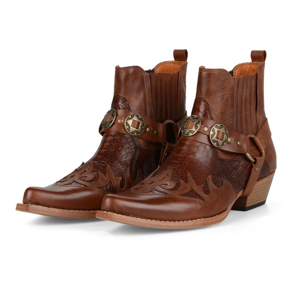 FootCourt Taba Western Erkek Kovboy Botu