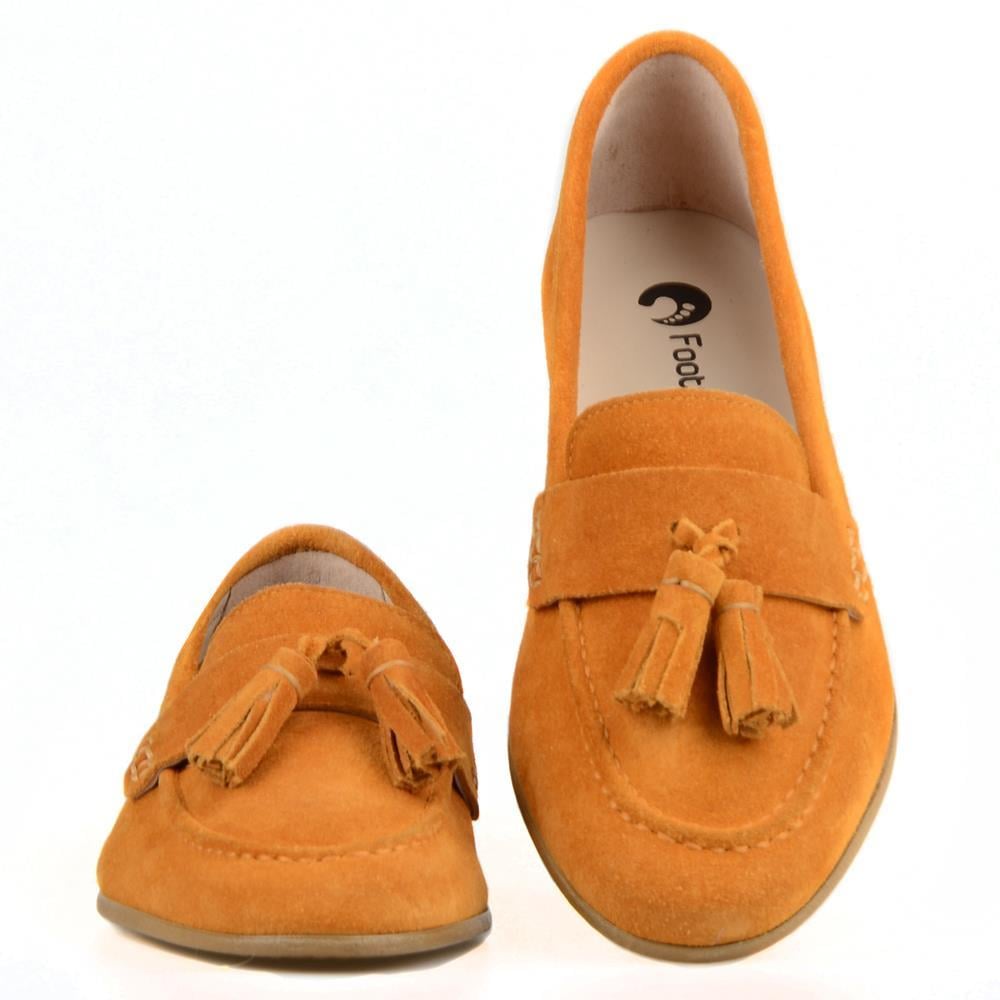 Hardal Süet Püskül Detaylı Kadın Loafer