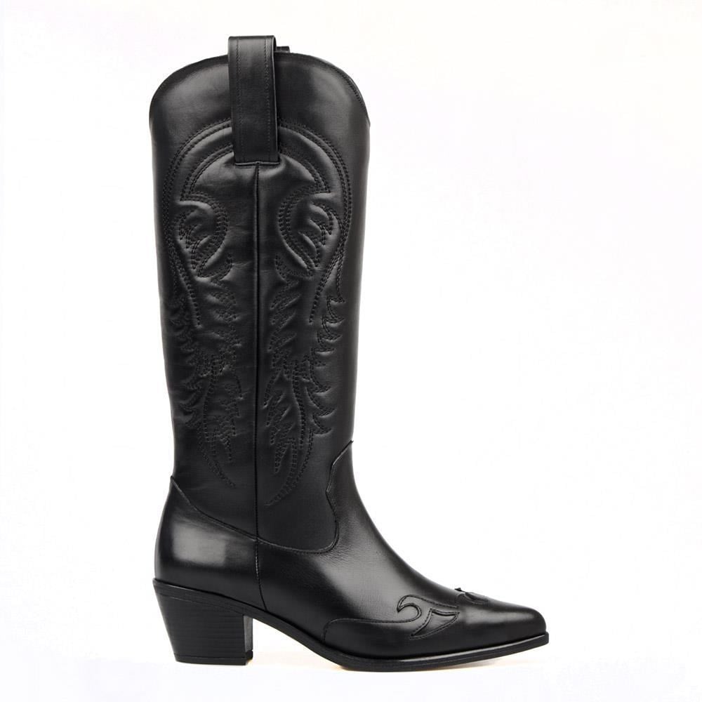 Womens Cowboy Boots Black