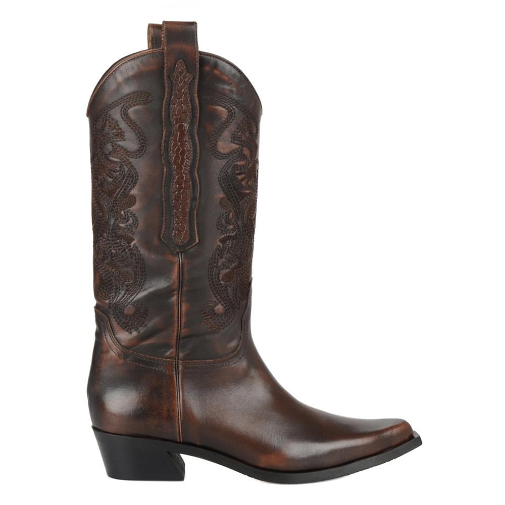 FootCourt Brown Cowboy Boots