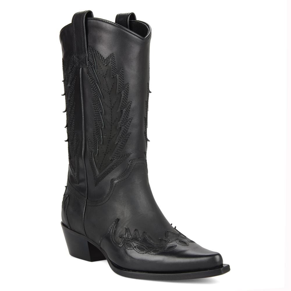 FootCourt Black Womens Cowboy Boots