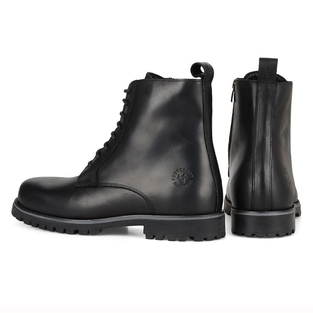 Men Boots Black Oiled Leather Newcat