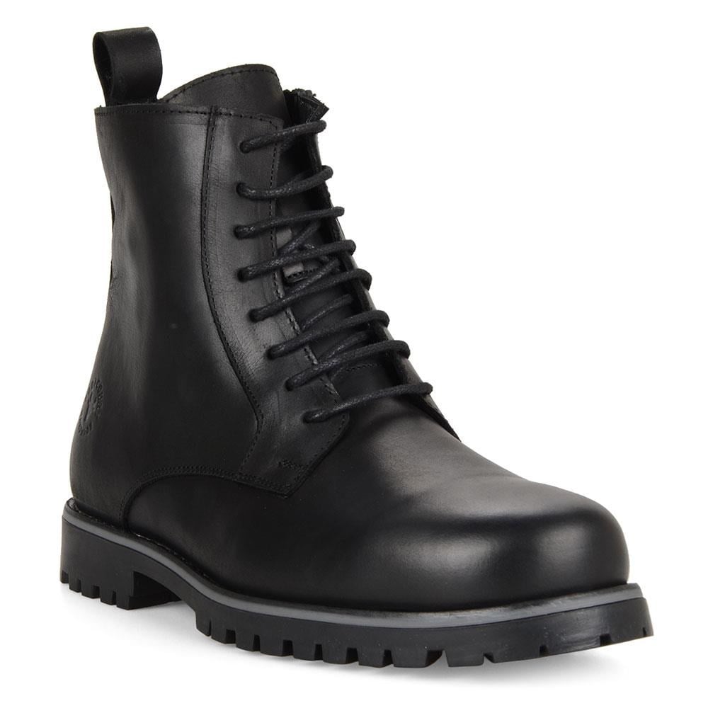 Men Boots Black Oiled Leather Newcat