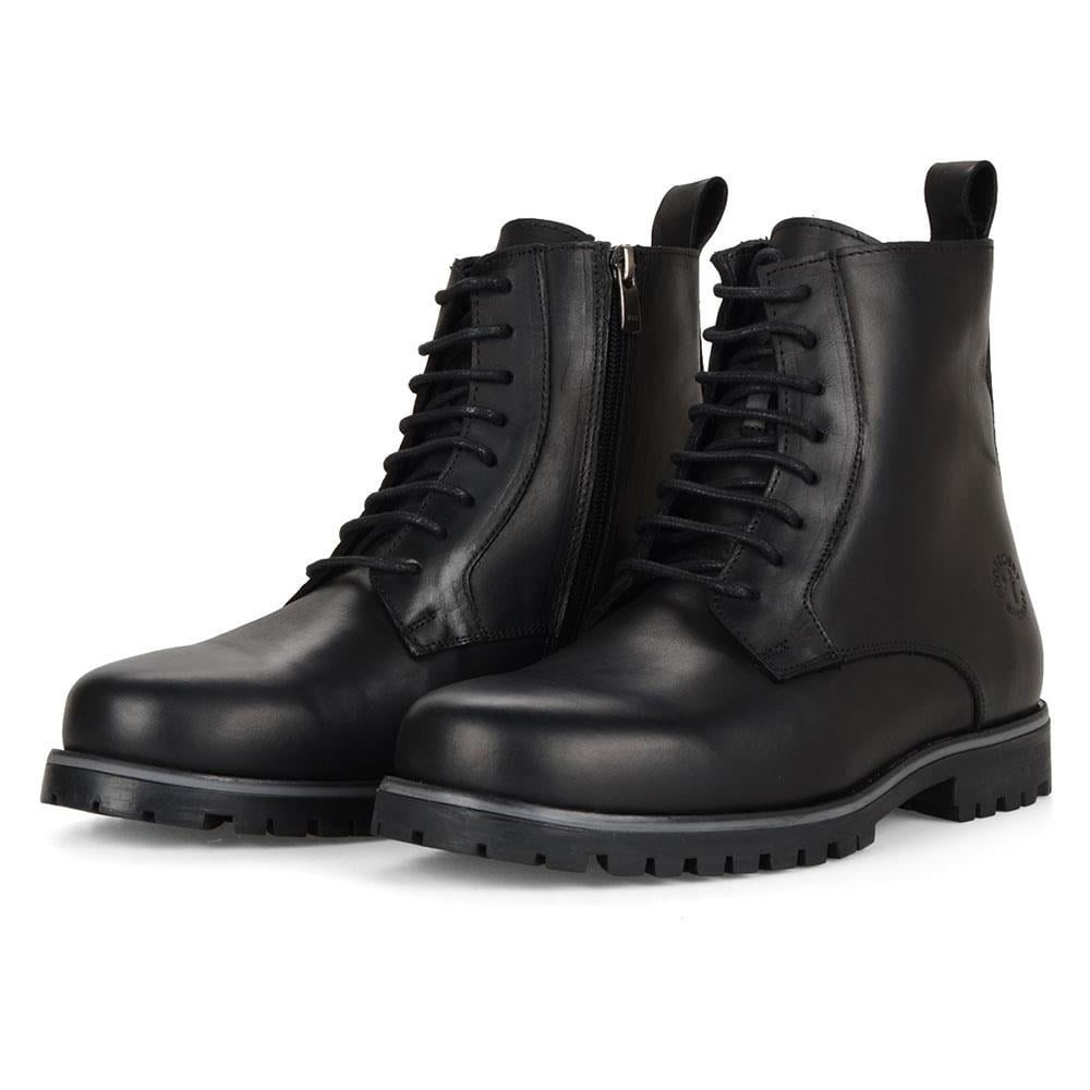 Siyah Erkek Bot Fermuarlı Newcat