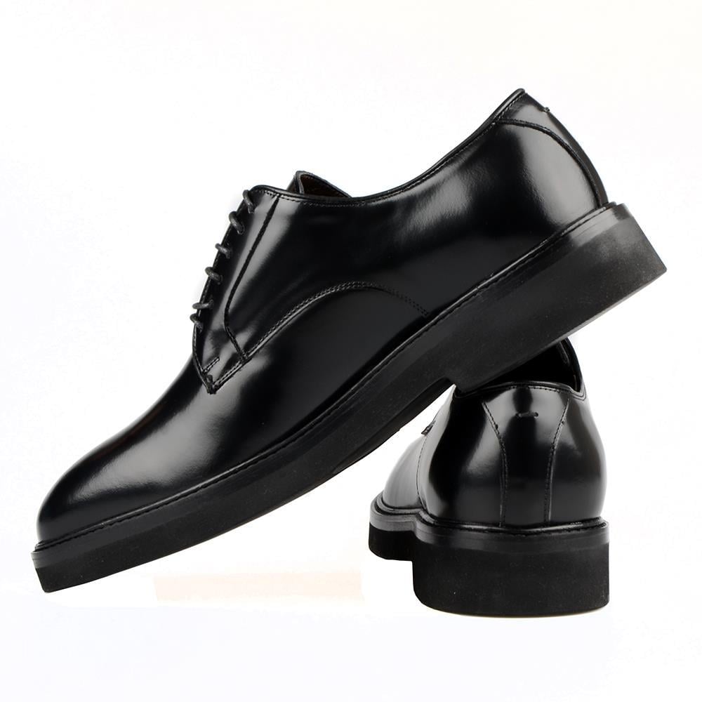 Black Leather Classic Mens Shoes
