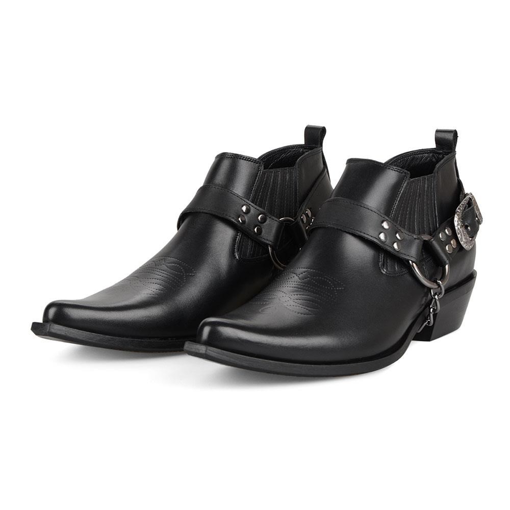 FootCourt Cowboy Shoes Black
