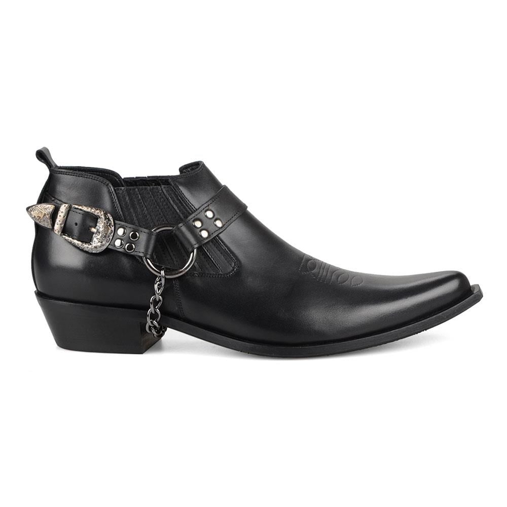 FootCourt Cowboy Shoes Black