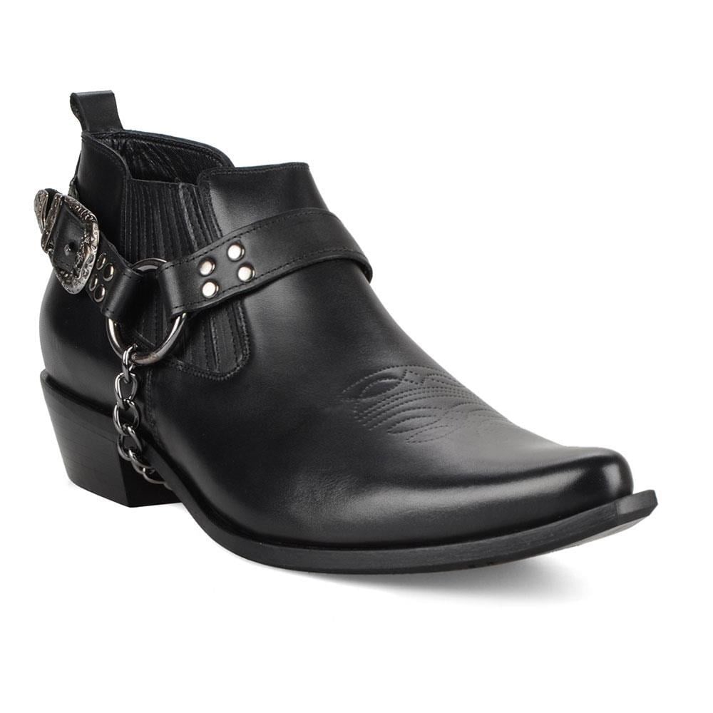 FootCourt Cowboy Shoes Black