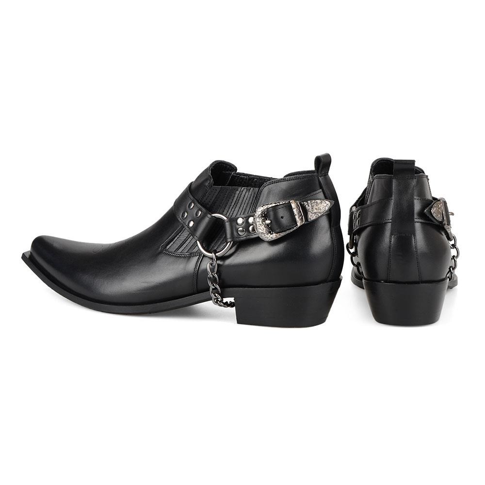 FootCourt Cowboy Shoes Black