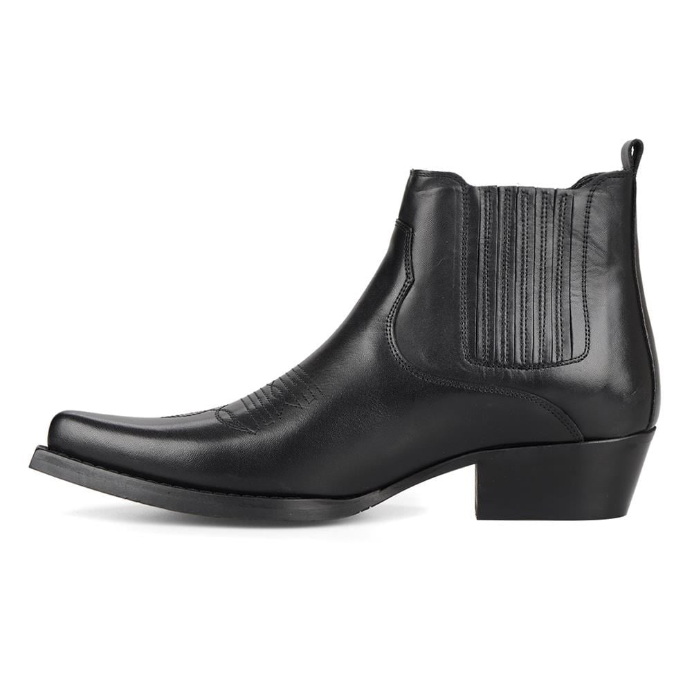 FootCourt Cowboy Boots Black