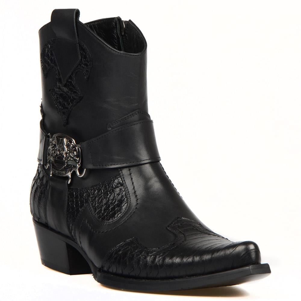 FootCourt Cowboy Boots Black