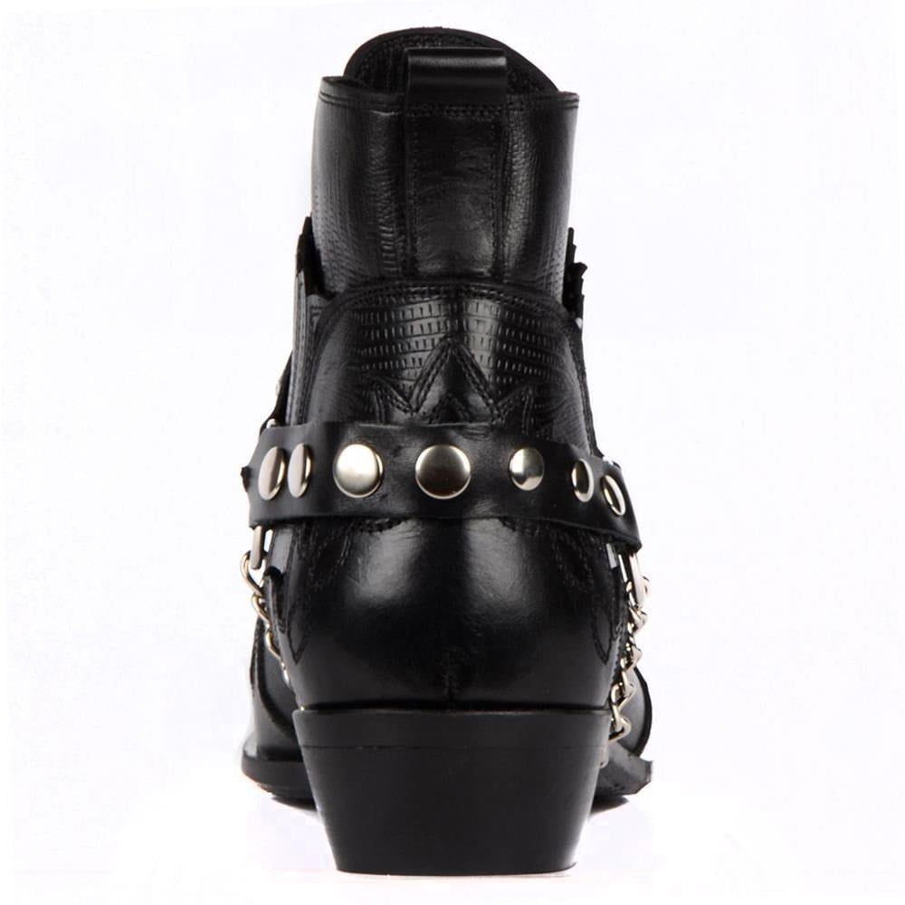 FootCourt Cowboy Boots Black