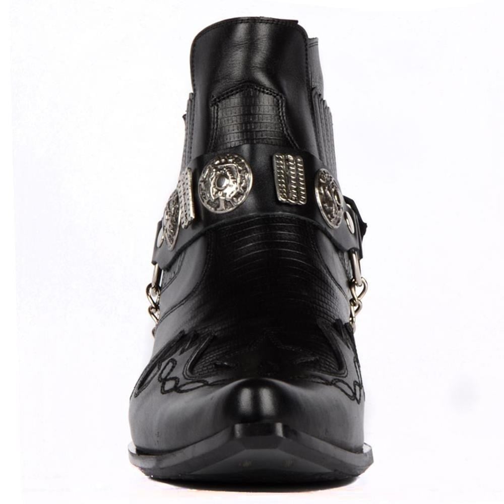 FootCourt Cowboy Boots Black