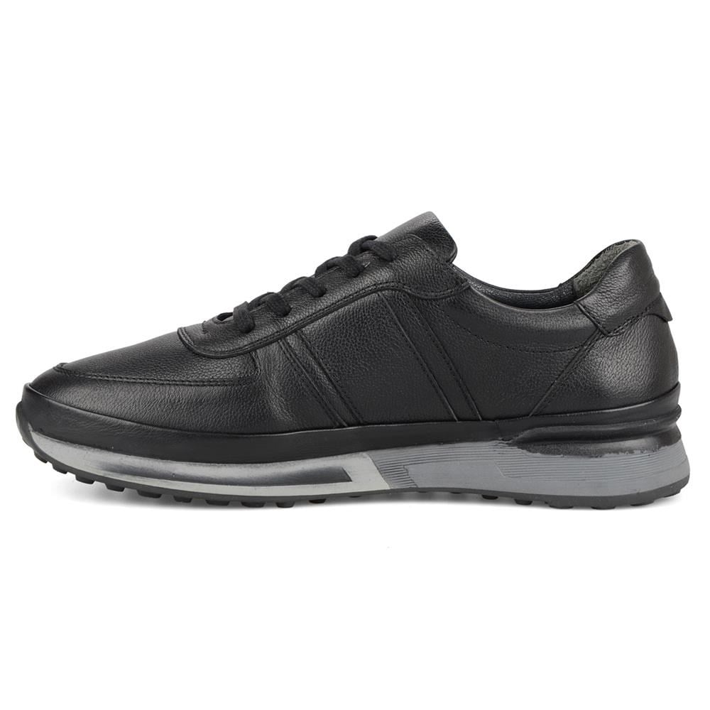 Siyah Erkek Sneaker Deri