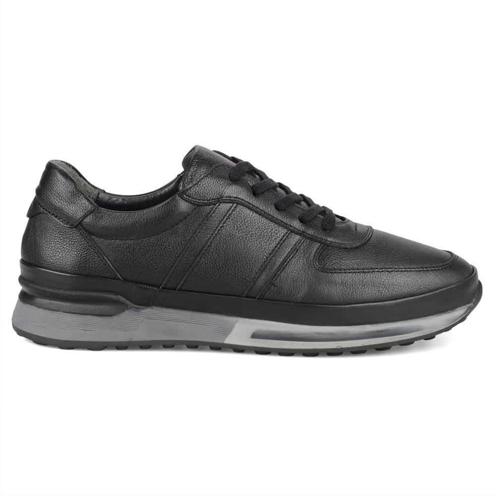 Siyah Erkek Sneaker Deri