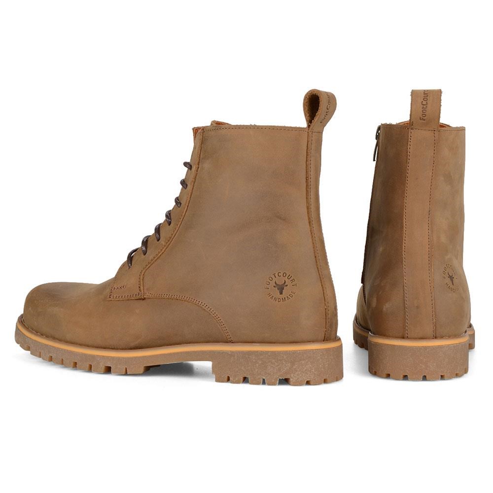 Men Boots Tan Oiled Leather Newcat