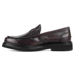 Bordo Loafer Erkek Deri Ayakkabı 
