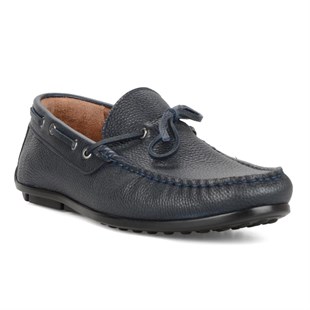Dark Blue Loafers Moccasin Driving Shoes