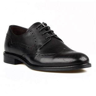 Black Mens Big Size Oxford Shoes