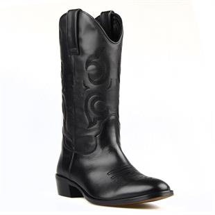 FootCourt Cowboy Boots Black