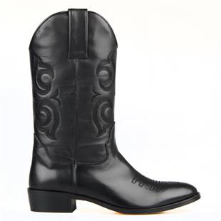 FootCourt Cowboy Boots Black