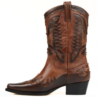 FootCourt Cowboy Boots Brown
