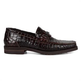 FootCourt Loafer Kahverengi Toka Detaylı Erkek Makosen
