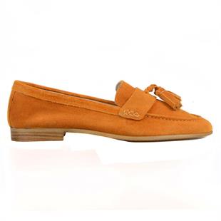 Hardal Süet Püskül Detaylı Kadın Loafer