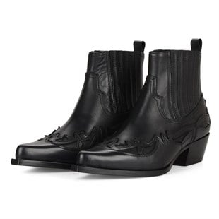 Kadın Kovboy Bot Siyah Bari