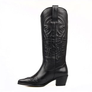 Womens Cowboy Boots Black