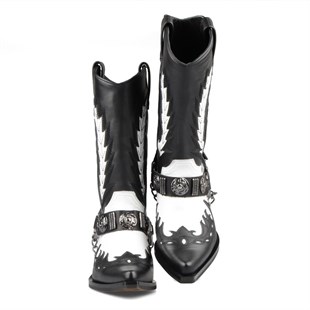 FootCourt Cowboy Boots Black