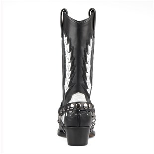 FootCourt Cowboy Boots Black