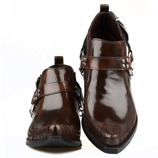 FootCourt Brown Cowboy Shoes