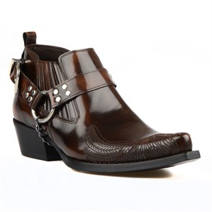 FootCourt Brown Cowboy Shoes